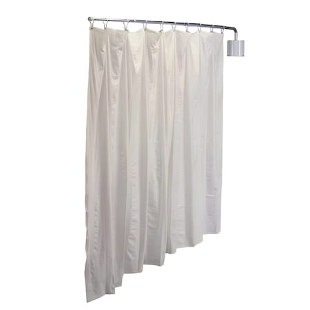 R&B Wire Products Antimicrobial Wall Mount Privacy Screen, 90in x 72in, Cream PST/AML/C